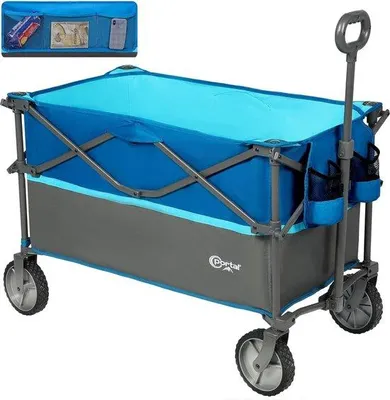 Obrázek produktu pro Skládací vozík Blauw s nosností 120 kg a nastavitelnou rukojetí