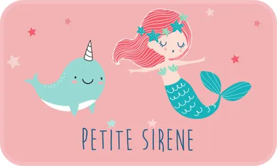 Obrázek produktu pro Dětský koberec PETITE SIRENA, 45 x 75 cm
