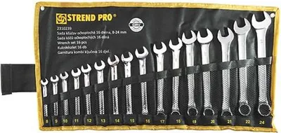 Obrázek produktu pro Sada klíčů Strend Pro HR31585, 16 kusů, ocel Cr-V, rozměry 8-24 mm