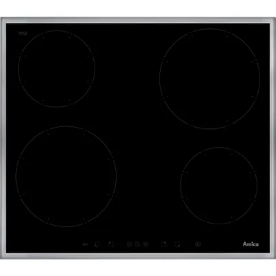 Produktbild von Amica DI6401RB, Schwarz, Integriert, 57.6 cm, Zonen-Induktionskochfeld, 4 Zone(n), 4 Zone(n)