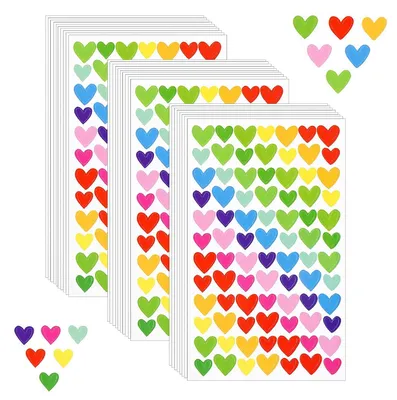 Immagine prodotto di TRANKIELO® - 18 adesivi a forma di cuore in feltro - 1512 adesivi autoadesivi - ideali per scrapbooking e decorazioni