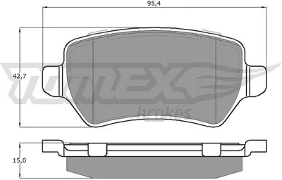 Produktbild von TOMEX brakes Bremsbeläge Satz Hinten Bremsklötze für OPEL ZAFIRA B (A05) TX 12-971