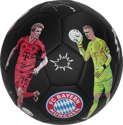 Produktbild von FC Bayern München Ball Größe 5 „Player“ 2024–25 – Offizieller Fußball mit Spielermotiven