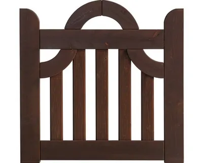Produktbild von Einzeltor Konsta Bogen ohne Schloßfräsung 100 x 95 cm braun
