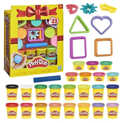 Zdjęcie produktu dla Play-Doh Ciastolina i narzędzia na prezent, 3 lat(a), Polipropylen (PP), Polietylen, 31 szt.