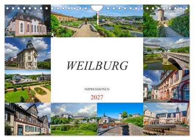 Produktbild von Weilburg Impressionen (Wandkalender 2027 DIN A4 quer), CALVENDO Monatskalender