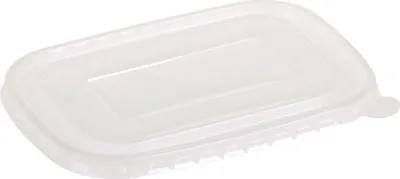Produktbild von 300x Deckel transparent aus PP für Pappschalen rechteckig 173x120mm