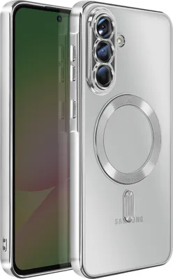 Produktbild von Avizar, MagSafe Hülle Galaxy A56 Chromrahmen Design, Silber