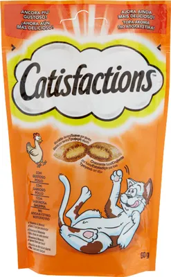 Produktbild von Catisfactions Katzensnacks - Huhn - Katzensnack - 60 g - 1 Beutel