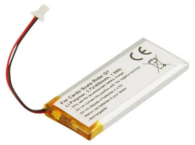 Produktbild von Avizar, Ersatzakku Cardo Scala Rider Q1 3,7 V 400 mAh Li-Polymer, Weiß