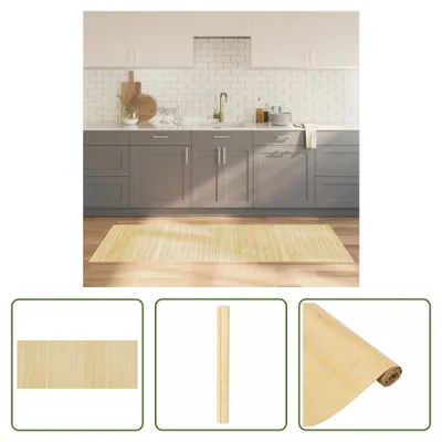 Obrázok produktu pre The Living Store Koberec obdĺžnikový svetlý prírodný 80x200 cm Bamboo