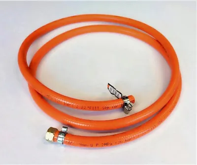 Produktbild von Propan Butan Gasschlauch 150 cm (1,5 m) | 20 bar | Ø 9 mm | 1/4" Zoll LKS Anschluss mit Schnellkupplung | bis -30°C | Gasschlauch für Camping und Gasgrillgeräte