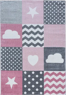 Produktbild von Kinder Teppich KIDS Pink 140 x 200 cm