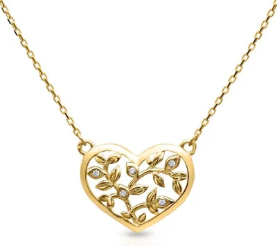 Produktbild von JEWLIX Kette Herz für Damen aus 375er Gold
