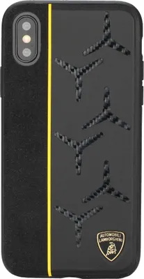Produktbild von Lamborghini back cover case Samsung Galaxy S10+ Alcantara Yellow - Genuine Leather