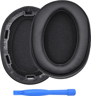 Produktbild von MMOBIEL Ersatz Ohrpolster Sony WH-H900N / Sony MDR-100ABN Kopfhörer - Schwarz