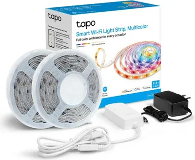 Produktbild von TP-Link Tapo L930-10, Intelligenter Leuchtstreifen, WLAN, Weiß, 802.11b, 802.11g, Wi-Fi 4 (802.11n), LED, Multi