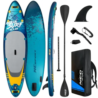 Obrázek produktu pro Neo-Sport 170005 Paddleboard SUP s příslušenstvím, Aquasurf, 140 kg, 320 cm