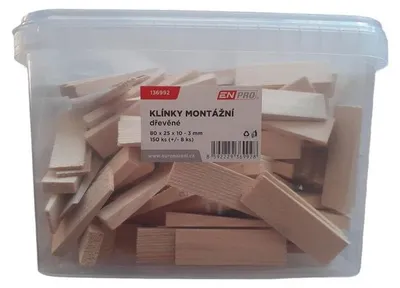 Produktbild von Montageschlüssel aus Holz, 80 x 25 x 10 - 3 mm, 150 Stück, ENPRO