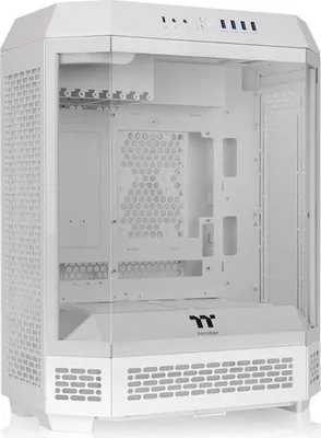 Immagine prodotto di Case PC Mid Tower Thermaltake The Tower 600 Snow, ATX, 2x140mm inclusi, Bianco, 3x Vetro temperato