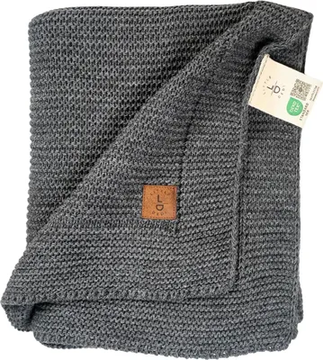 Produktbild von Little Dedi Baby Weiche Strickdecke – Weich & Atmungsaktiv   Leicht Kuschelig Perfekt für Neugeborene, Kleinkinder, Kinderbett,