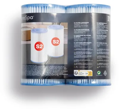 Image de Filtre de pompe Pure SPA 2 pièces type S2 Intex 20912