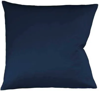 Produktbild von fleuresse Mako Satin Kissenbezug Colours Uni 80x80 cm Nachtblau
