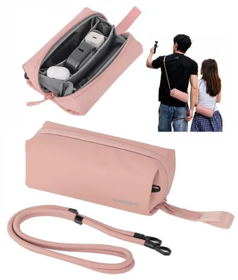 Immagine prodotto di Custodia protettiva in tessuto per DJI Osmo Pocket 3 / Insta360 X5 / GO 3S / B018-P, colore rosa