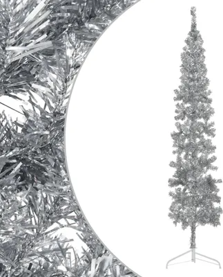 Image de Maison Exclusive - Support d'arbre de Noël artificiel, design élégant, argenté, 240 cm