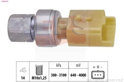 Obrázek produktu pro Tlakový spínač klimatizace EPS, tlakový spínač 1.980.025, levý, pro OPEL Corsa F