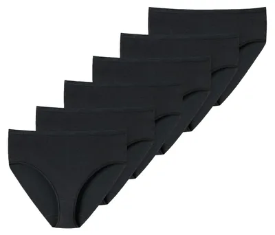 Produktbild von SCHIESSER Damen Midislip 6-Pack Uncover by SCHIESSER - schwarz - Größe XL