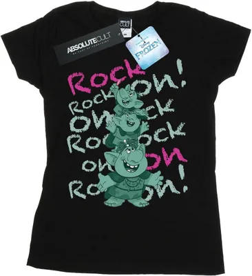 Produktbild von Disney - "Frozen Trolls Rock On" T-Shirt für Damen BI21975 (S) (Schwarz)