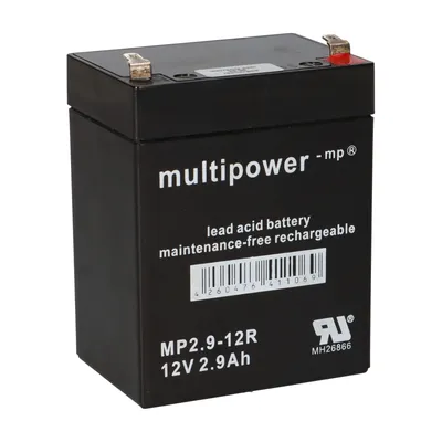 Image de Multipower Batterie au plomb 12V 2,9Ah MP2,9-12R Faston 4,8