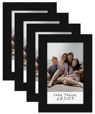 Mini-Fotorahmen 2x3 Zoll, 4er-Set, Schwarz, für Instax Mini