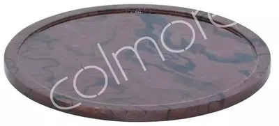 Zdjęcie produktu dla Talerz dekoracyjny MONICA, średnica 50 cm, wysokość 2 cm, kolor: brązowy