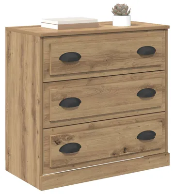 Zdjęcie produktu dla vidaXL Kredens dębowy Artisan 70 x 35,5 x 67,5 cm materiał drewnopochodny