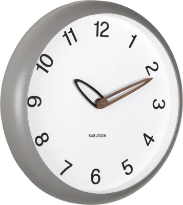 Produktbild von Karlsson - Wanduhr Bella - Dunkelgrau