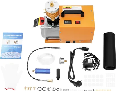 Produktbild von PCP Luftkompressor - Tragbare Hochdruckpumpe 300 bar 30MPa 4500PSI 220V 1,8kW 100L/min EU-Stecker - Orange