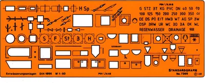 Produktbild von Standardgraph Entwässerungsanlagen 1:50 1 Stück