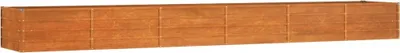 Zdjęcie produktu dla vidaXL Zardzewiałe podwyższone łóżko 480x80x45 cm stal corten