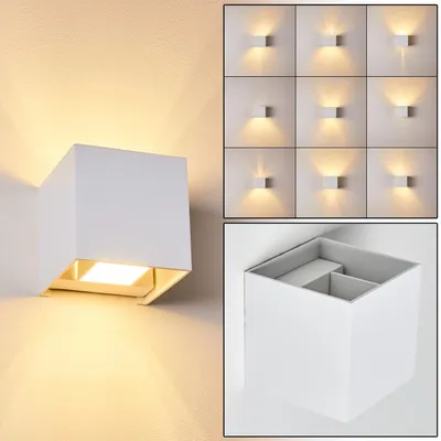 Produktbild von Vaccina »Vaccina« moderne Wandlampe aus Metall in Weiß