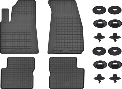 Produktbild von Gummimatten Mit Stoppern Für: Fiat 500X (2014-2018) Schwarz Set