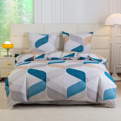 Produktbild von FEBE Bettwäsche Blumenwiese Bettbezug-Set 140x200cm + Kissenbezug 70x80cm 2 Teilig mit Reißveschluss
