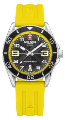 Produktbild von Swiss Alpine Military Herren Uhr Analog Quarz 7029.1838SAM Silikon