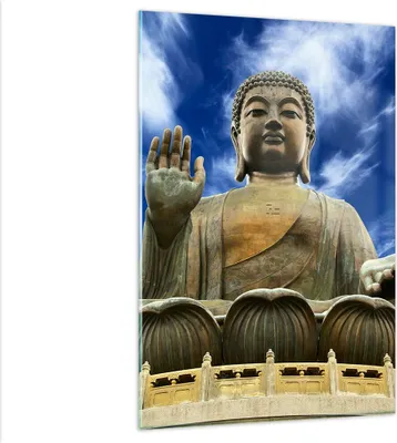 Produktbild von Bilder auf glas - Einteilig - Asien buddha kultur - 80x120cm - Glasbilder - Wandbilder - Bilder - zum Aufhängen bereit - Wanddekoration aus Glas - Glas Bilder - Wandbild auf Glas - GPA80x120-2114