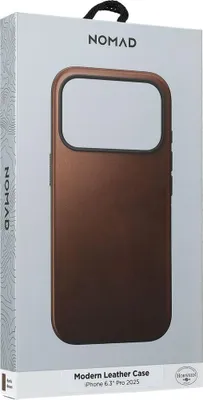Obrázek produktu pro Moderní kožené pouzdro Nomad iPhone 17 Pro Rustic Brown Horween