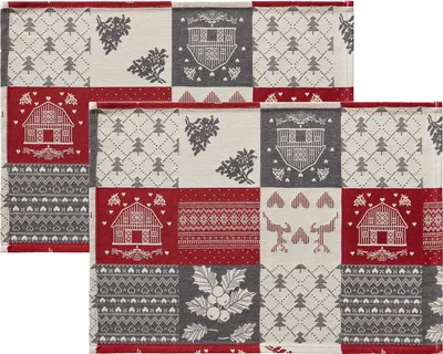 Produktbild von Erwin Müller Tischset 2er-Pack rot 35x50 cm