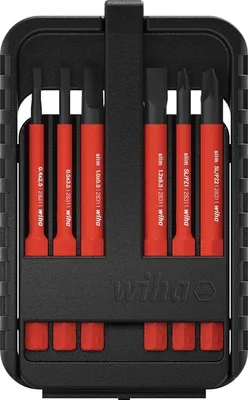 Produktbild von Wechselklingensatz slimBit electric 6-tlg.Schlitz/PH/PZD/(+/- SL/PZD)Torx® WIHA