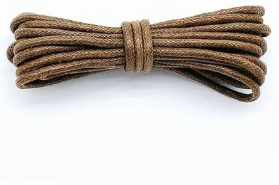 Produktbild von Zwei Pairs 50 cm lange Baumwollschlaufen - Gewachste runde Schlaufen 2,5 mm - Dicke runde Lederschlaufen und Kordeln - Langlebige Schlaufen - Schlaufen für Stiefel - Wetterfeste Lederschlaufen - Perfekte Schlaufen für elegante Schuhe