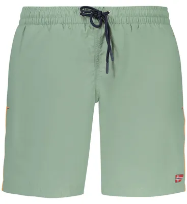 Produktbild von Entdecke stilvolle grüne Badehose für Herren mit praktischen Taschen